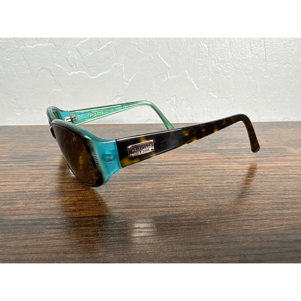 Kate Spade Paxton/N/S Tortoise Teal Rectangular Sunglasses Frames 53-16 130